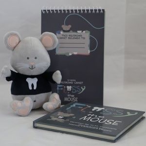 FLOSSY THE MOUSE Kit & 52 Week Brushing Chart - I'm the Illustrator!